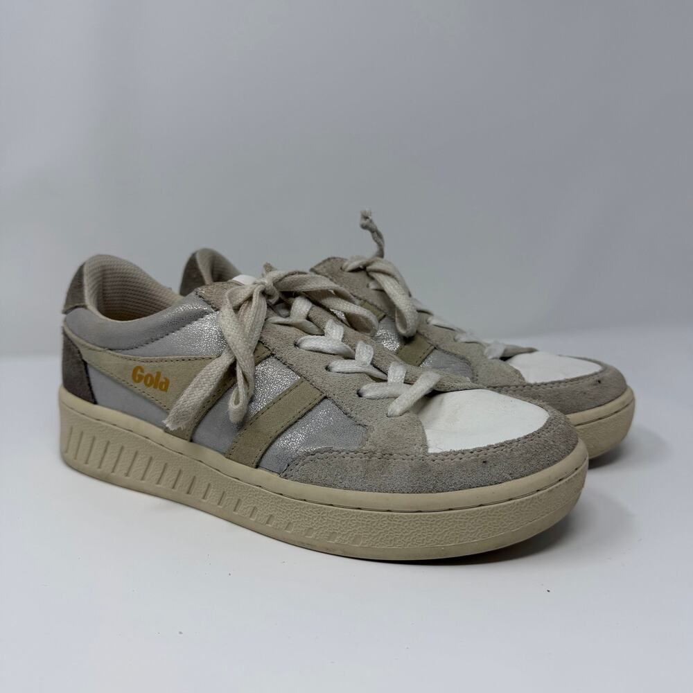 Gola Superslam Blaze Silver Suede Sneakers Women’s 7